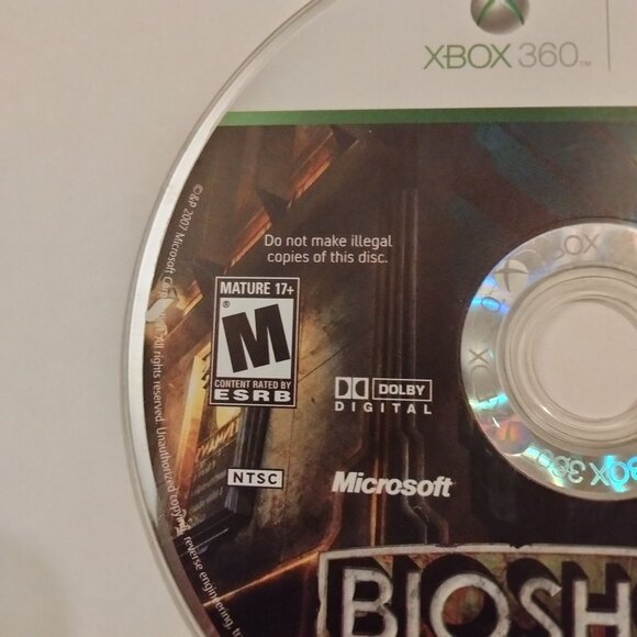 BioShock Xbox 360 Game Disc Mature Games - Picture 5 of 7